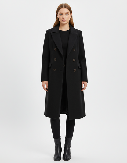 Double-Breasted Minimalist Overcoat – Fall/Winter Edition