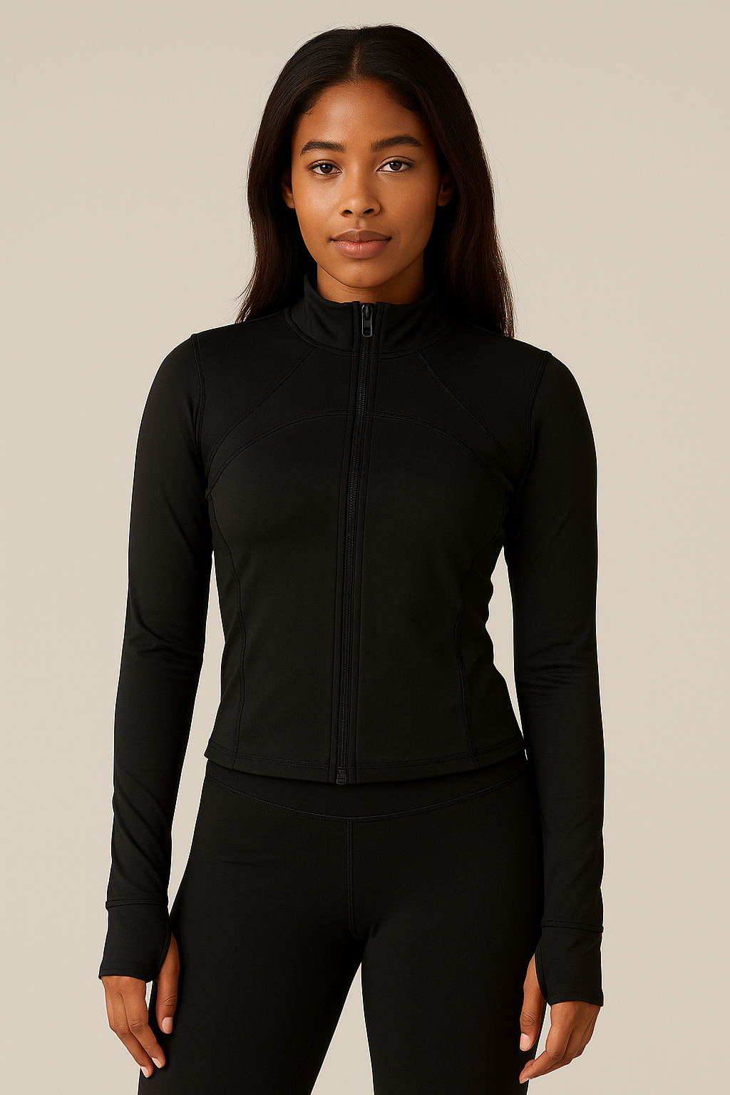 Women’s Zip-Up Training Jacket – Lightweight, Windproof & Stretchy